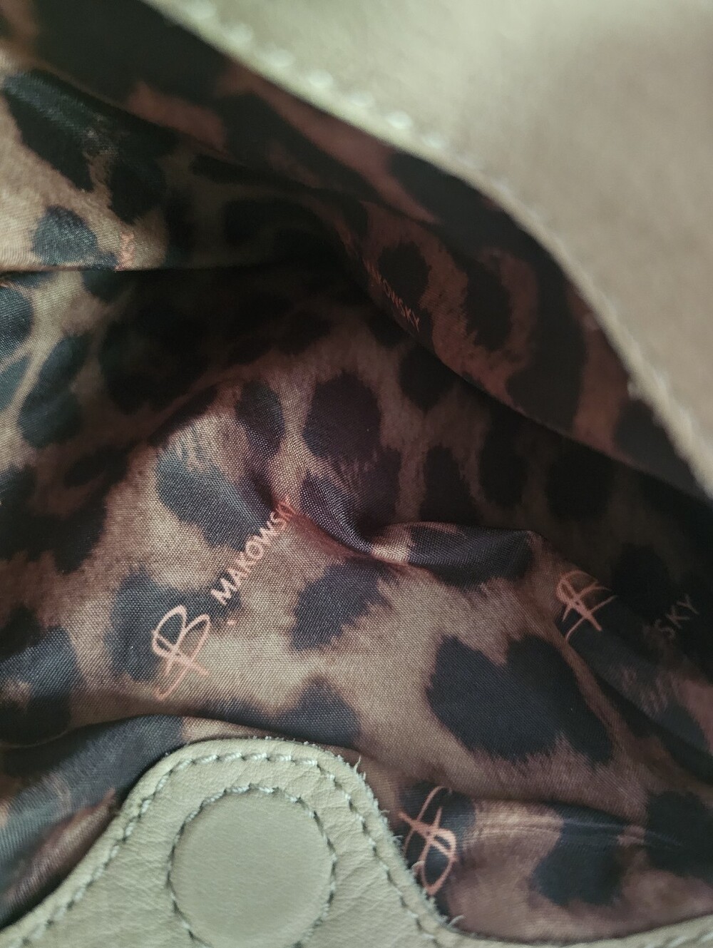 B. McKowsky Cream Drawstring Bucket Shoulder Bag - Picture 8 of 12